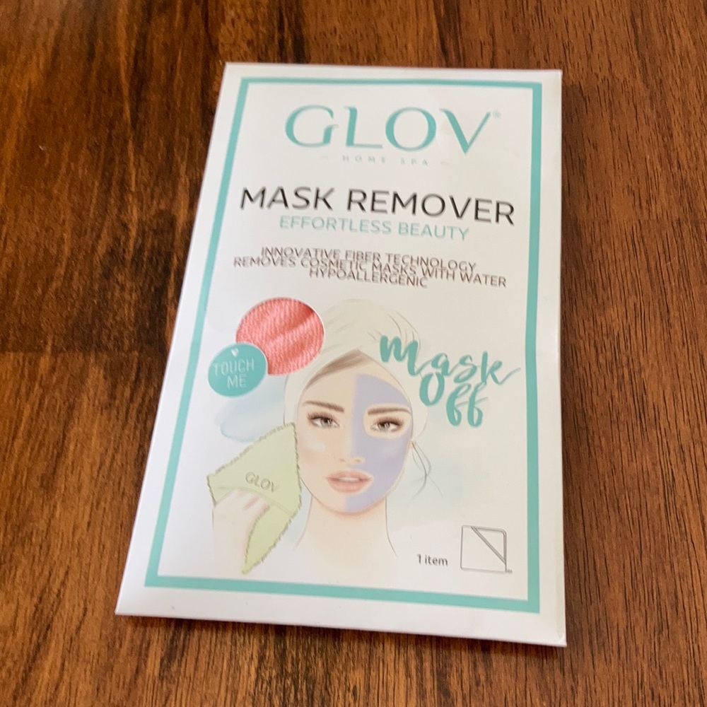 Glov Home Spa Mask Remover Pink Fiber Cloth Washable Reusable Microfiber NWT